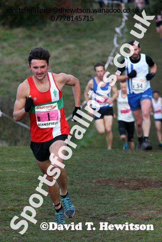 Senior men, 2016 National Cross Country Relays, Berry Hill Park, Mansfield. Photo: David T. Hewitson/Sports for All Pics